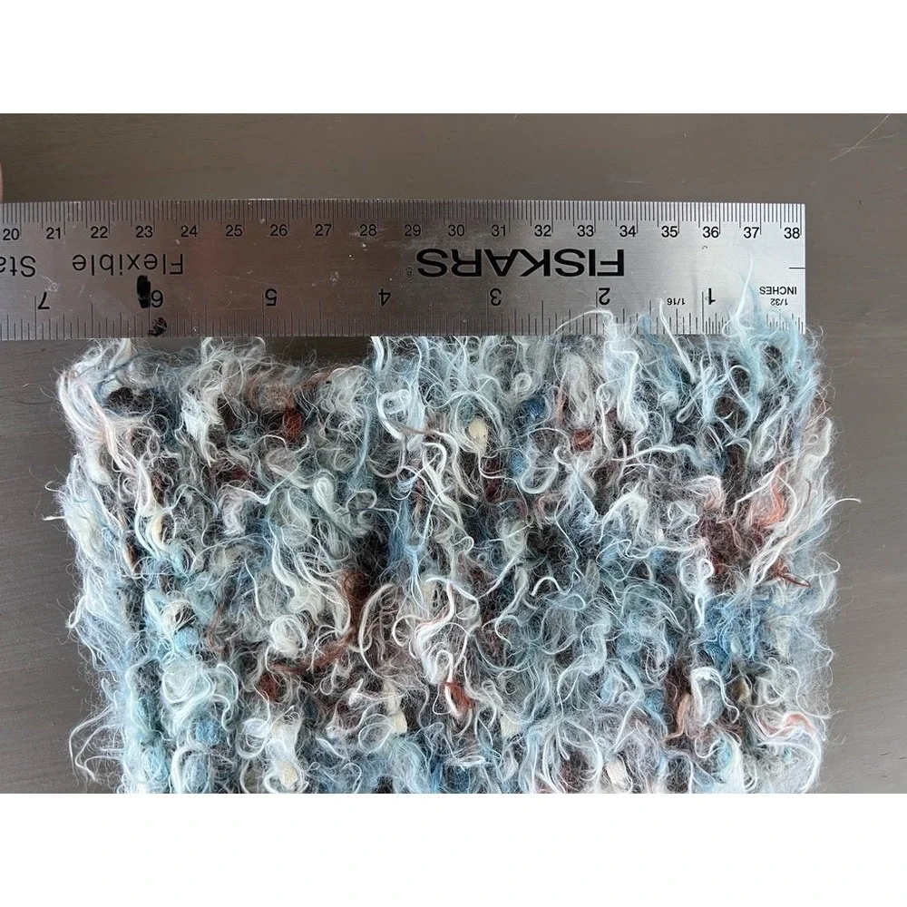 Soft‎ Fluffy Knit Winter Headband Ear Warmer Cozy Textured Fuzzy Head Wrap Blue